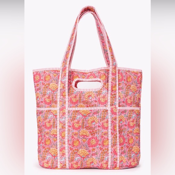 Pink Lily Handbags - Pink Lily Quilted Tote, Pink, NIB
